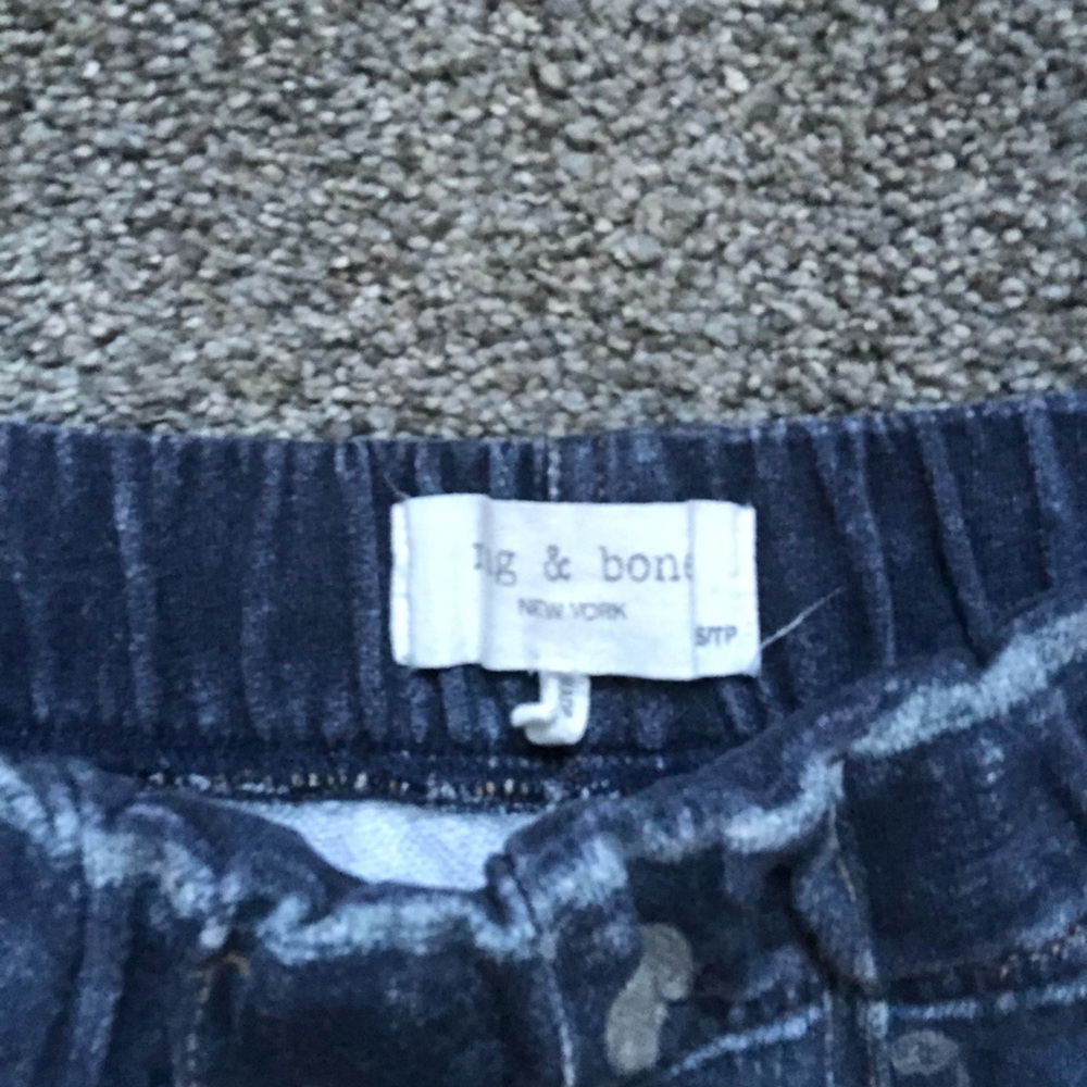 Rag & Bone Miramar Jogger Pant Jean Sweat Pants in Indigo Cotton Terry Size XS - Picture 12 of 16